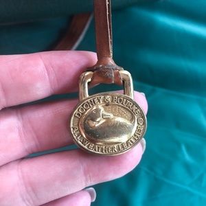 Vintage Dooney & Bourke Green Pebble Handbag